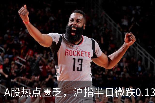 A股热点匮乏，沪指半日微跌0.13%